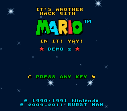 It's another hack with Mario in it! Yay! (demo 2)